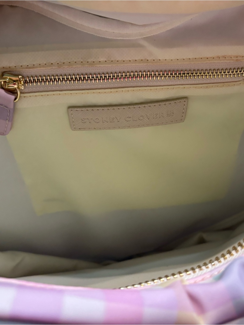 Rainbow Gingham Heart Tote- New w Tags - unpatched - Stoney Clover Lane - Picture 6 of 8